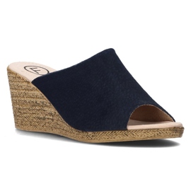 Chinelos de couro Filippo DK2143 / 21 Nv azul marinho azul-marinho