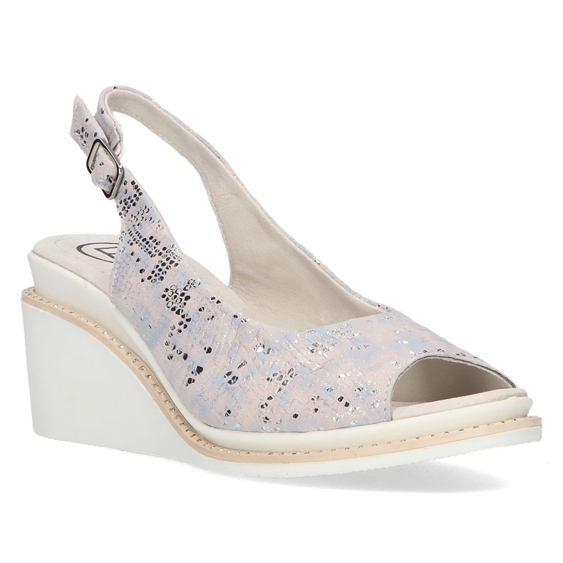 Sandálias de couro Filippo DS2150 / 21 Si prata