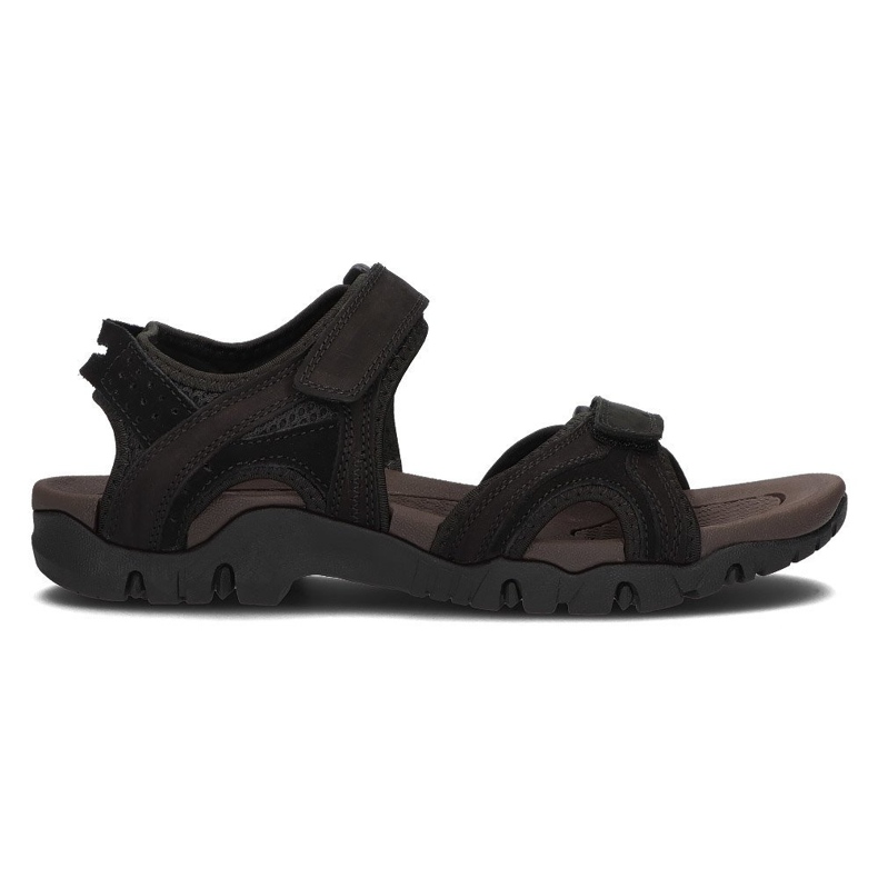 Sandálias masculinas em couro Filippo MS2306 / 21 Bk preto