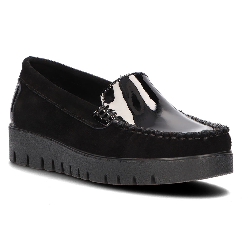 Filippo Sapatos de couro DP3024 / 21 Bkl preto