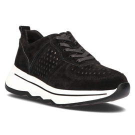 Filippo Tênis de couro DP3171 / 21 Bk preto