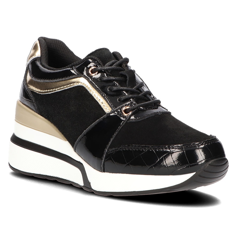 Tênis de couro Filippo DP3167 / 21 Bk preto