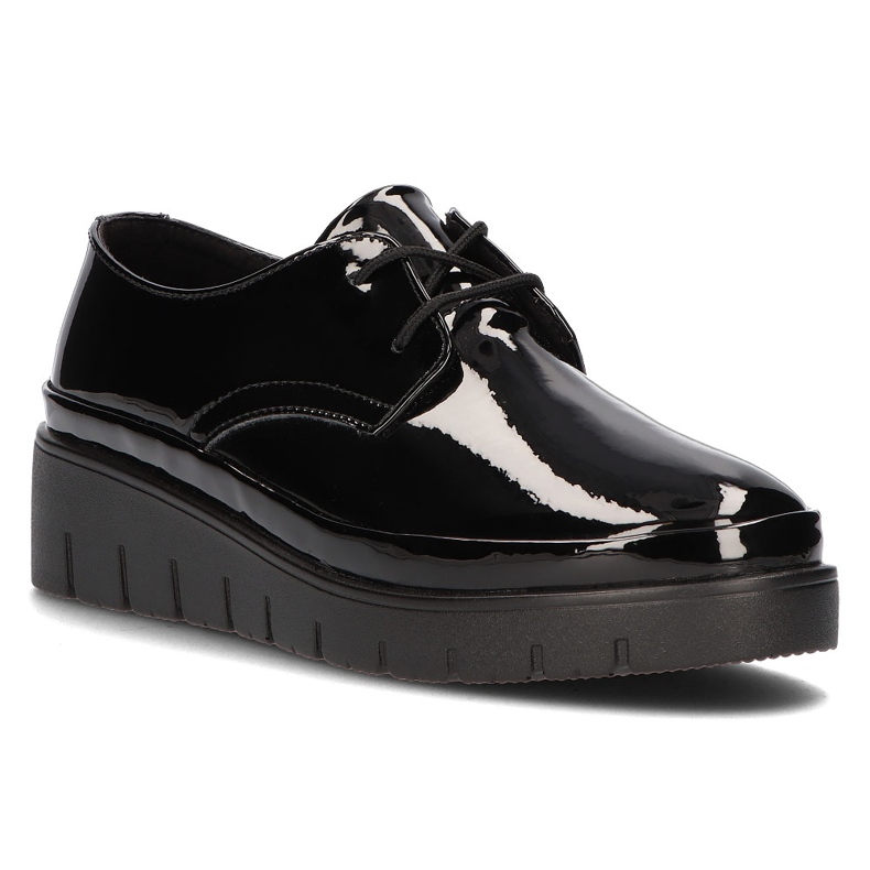 Sapatos de couro Filippo DP3025 / 21 Bk preto