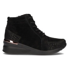 Botas de couro Filippo DBT1504 / 21 Bk Bk preto