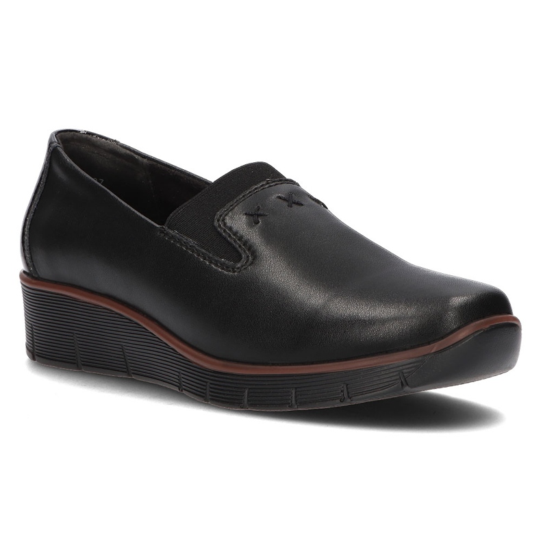 Sapatos de couro Filippo DP3160 / 21 Bk preto