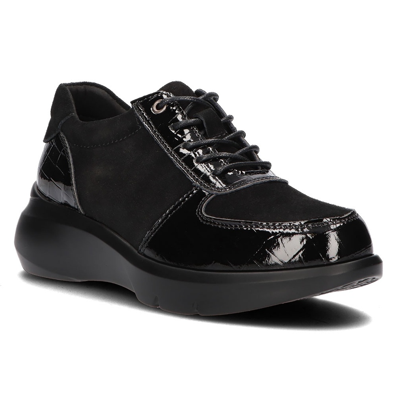Tênis de couro Filippo DP3168 / 21 Bk preto