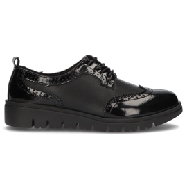 Sapatos de couro Filippo DP3206 / 21 Bk preto
