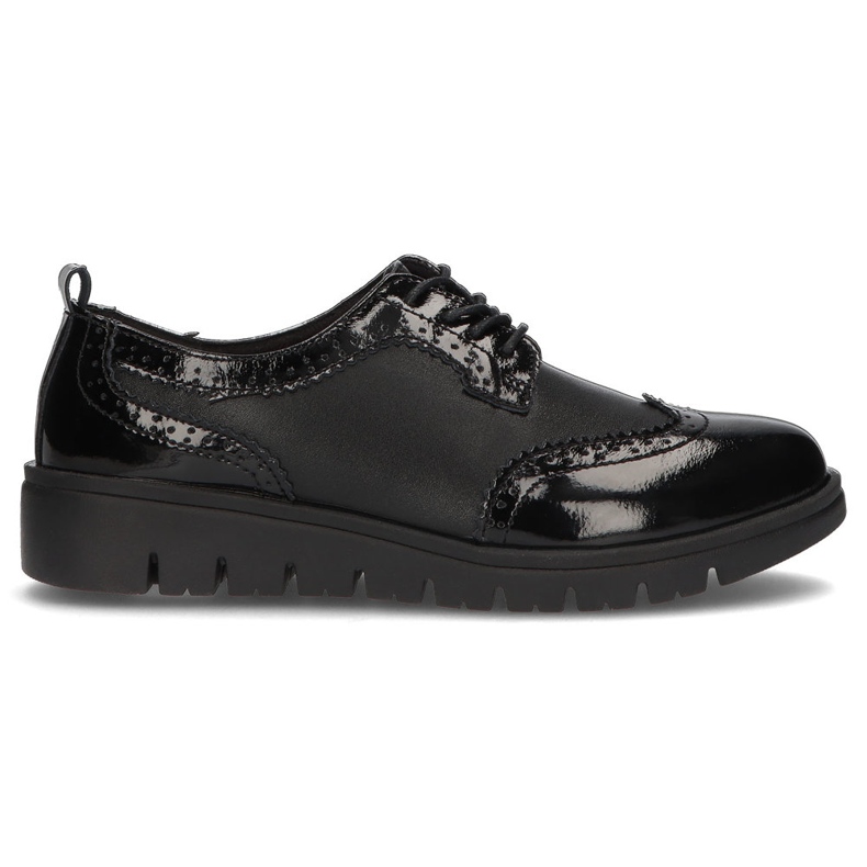 Sapatos de couro Filippo DP3206 / 21 Bk preto