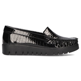 Sapatos de couro Filippo DP3024 / 21 Bk Cr preto