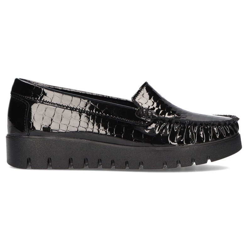 Sapatos de couro Filippo DP3024 / 21 Bk Cr preto