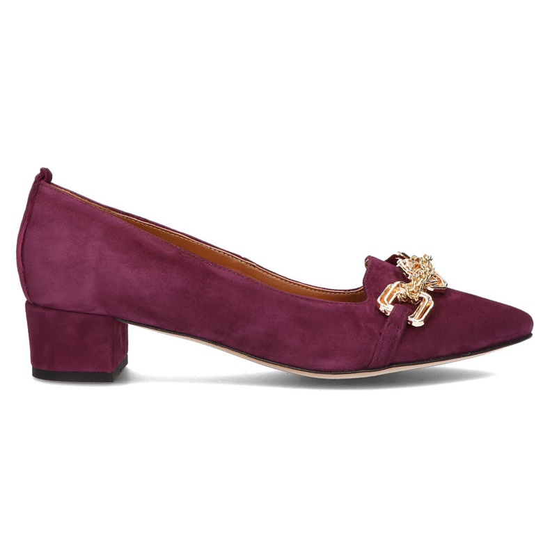 Sapatos de couro Filippo 2109/2 roxo tolet
