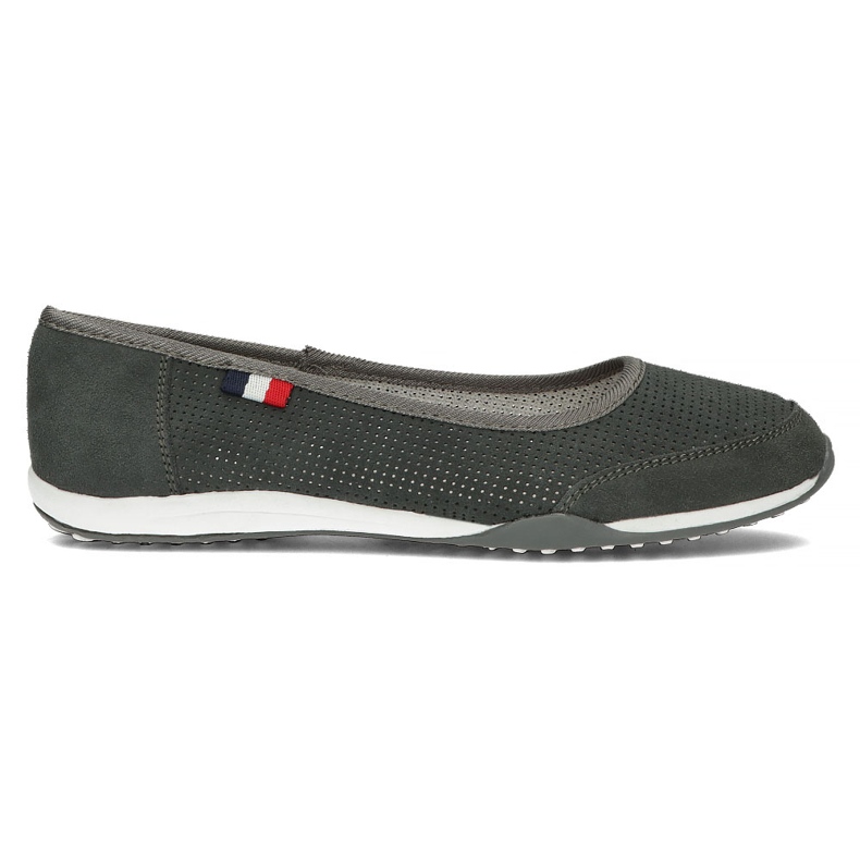 Sapatos de couro Filippo DP143 / 22 Gr cinza