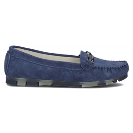 Mocassim de couro Filippo DP1202 / 22 Bl azul Mocassim de couro Filippo DP1202 / 22 Bl azul