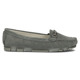 Mocassim de couro Filippo DP1202 / 22 Gr cinza