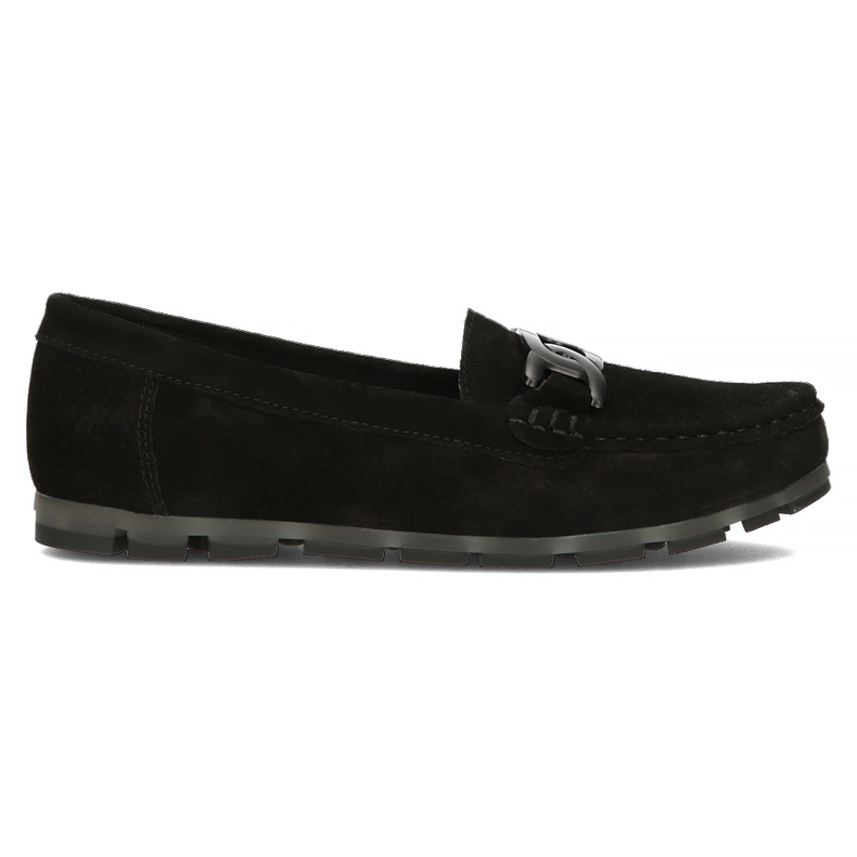 Mocassins de couro Filippo DP3630 / 22 Bk preto
