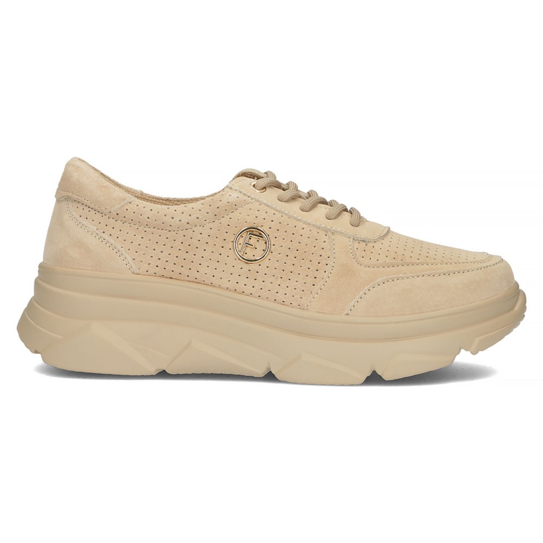 Tênis de couro Filippo DP2138 / 22 Be Be Bege