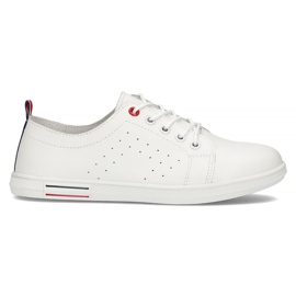Sapatos de couro Filippo DP3508 / 22 Wh branco