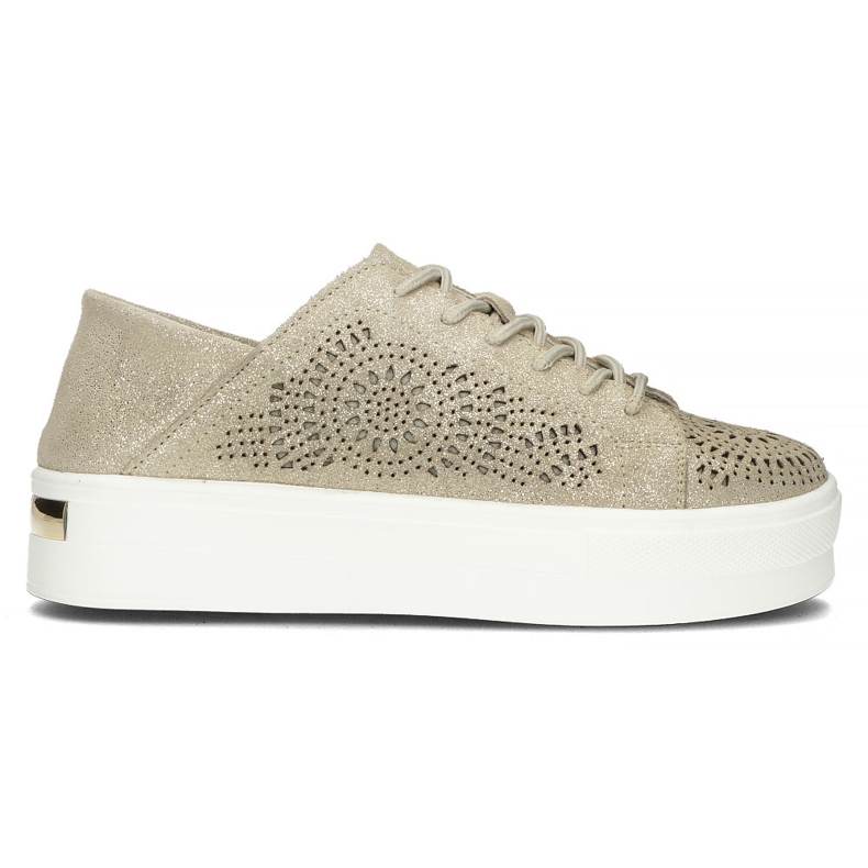 Sapatos de couro FILIPPO DP3529 / 22 Go golden dourado