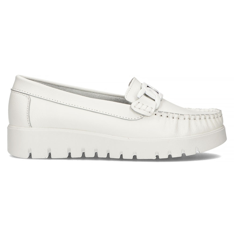 Mocassim de couro Filippo DP3334 / 22 Wh branco