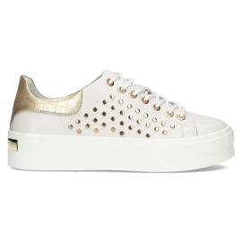 Sapatos de couro FILIPPO DP3531 / 22 Wh branco dourado