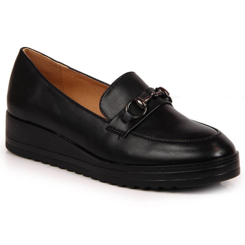 Mocassins de cunha Potocki W WOL62 preto