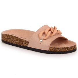 Chinelos com corrente Potocki W WOL65 rosa Chinelos com corrente Potocki W WOL65 rosa