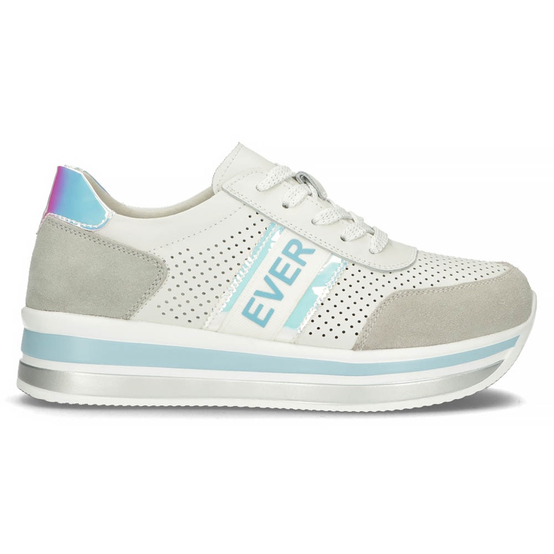 Tênis de couro Filippo DP1414 / 22 Bl azul branco cinza