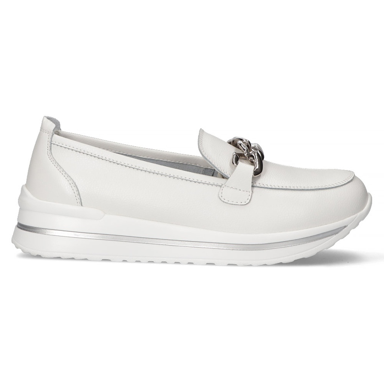 Sapatos de couro Filippo DP3555 / 22 Wh branco