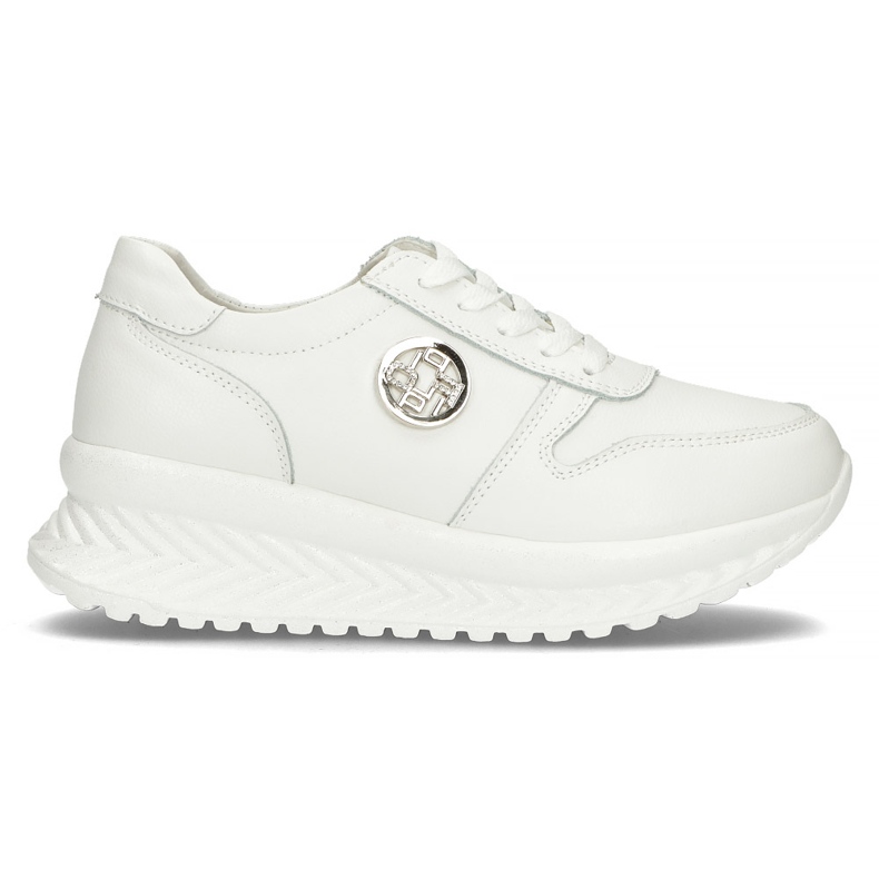 Tênis de couro Filippo DP3547 / 22 Wh branco