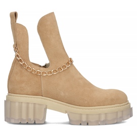 Bota de camurça Filippo 30065 camelo bege marrom