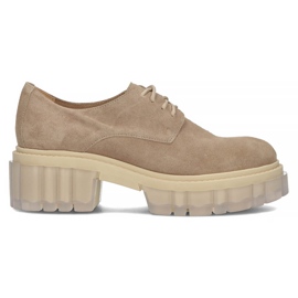 Sapatos de camurça Filippo 20099 taupe bege castanho