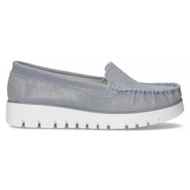 Mocassim de couro Filippo DP3534 / 22 Bl azul Mocassim de couro Filippo DP3534 / 22 Bl azul