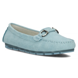 Mocassim de couro Filippo DP3613 / 22 Bl azul
