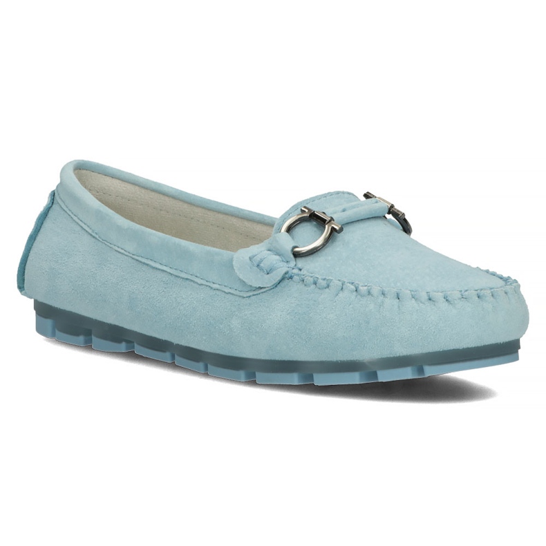 Mocassim de couro Filippo DP3613 / 22 Bl azul