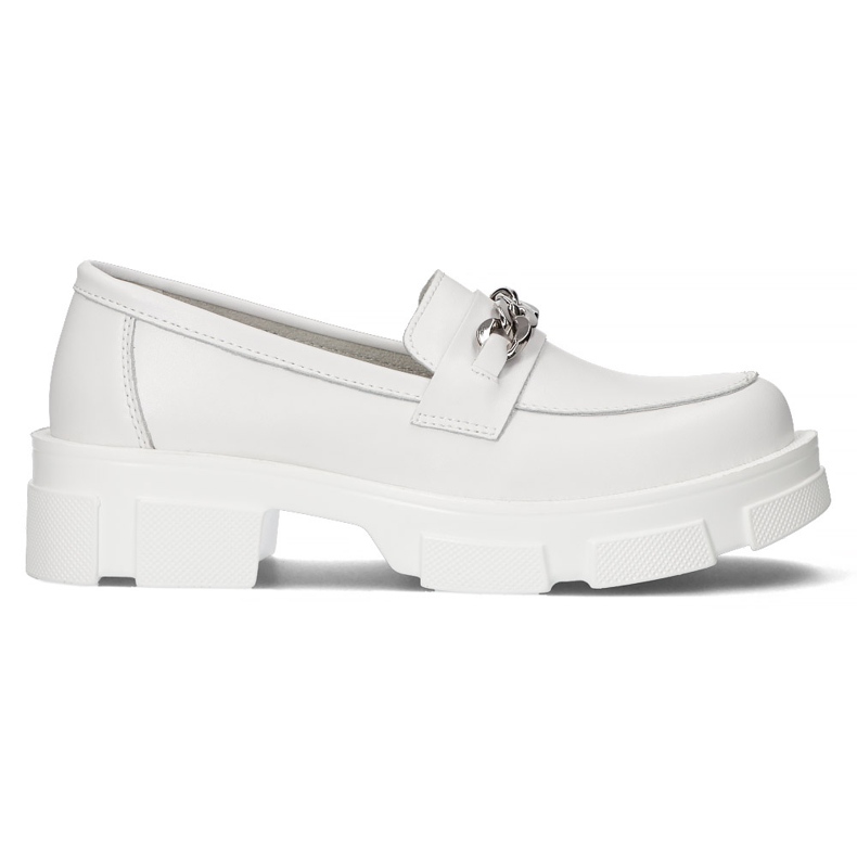 Sapatos de couro Filippo DP3221 / 22 Wh branco