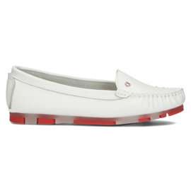 Mocassim de couro Filippo DP2037 / 22 Wh Rd branco