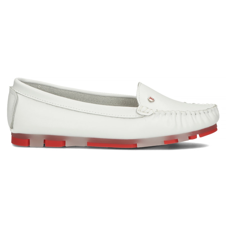 Mocassim de couro Filippo DP2037 / 22 Wh Rd branco