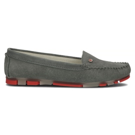 Mocassim de couro cinza Filippo DP2037 / 22 Gr Rd