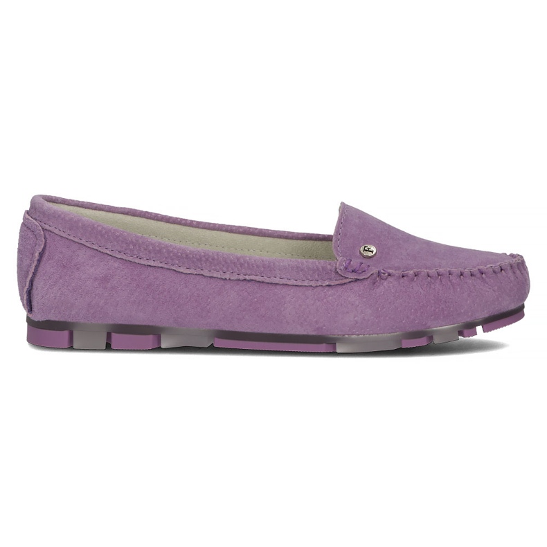 Mocassim de couro Filippo DP2037 / 22 Vi roxo tolet