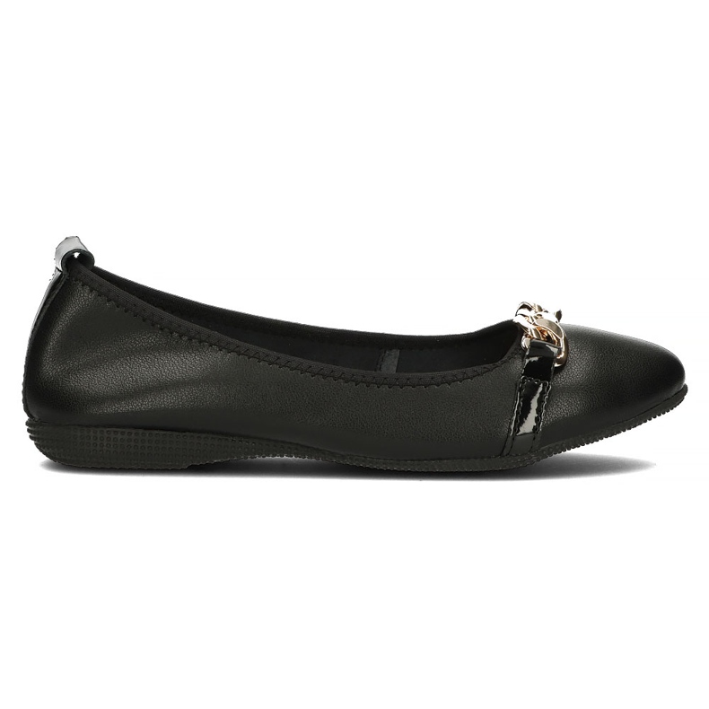 Bailarinas de couro Filippo DP3709 / 22 Bk preto