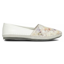 Sapatos de couro Filippo DP031 / 22 Wh Yl branco amarelo