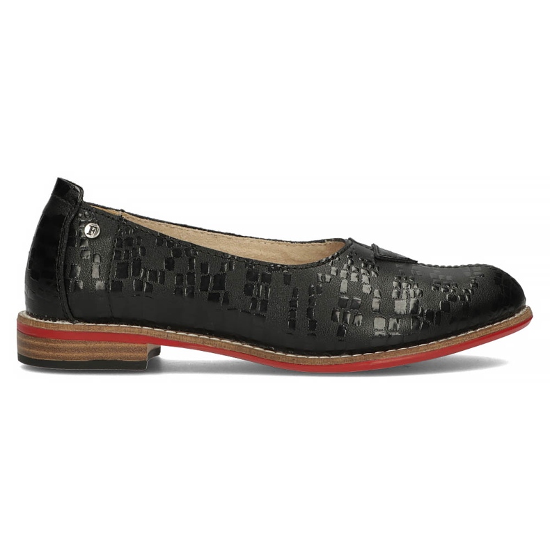 Sapatos de couro Filippo DP3545 / 22 Bk preto