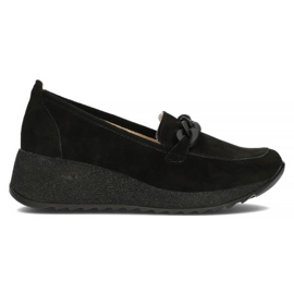 Sapatos de couro Filippo DP3632 / 22 Bk preto