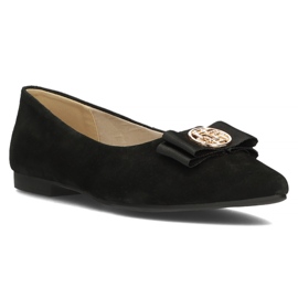 Sapatos de couro Filippo DP3683 / 22 Bk preto