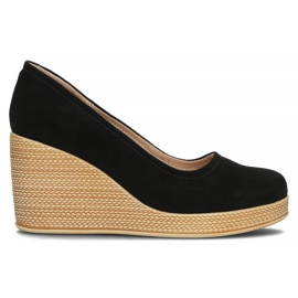 Sapatos de couro Filippo DP3521 / 22 Bk Su preto