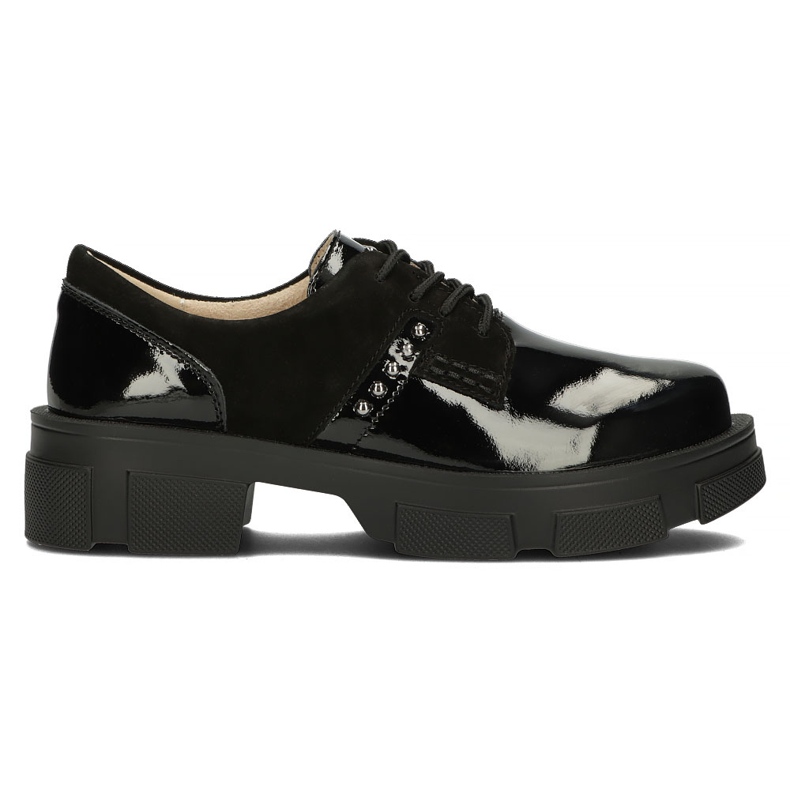 Sapatos de couro Filippo DP3713 / 22 Bk preto