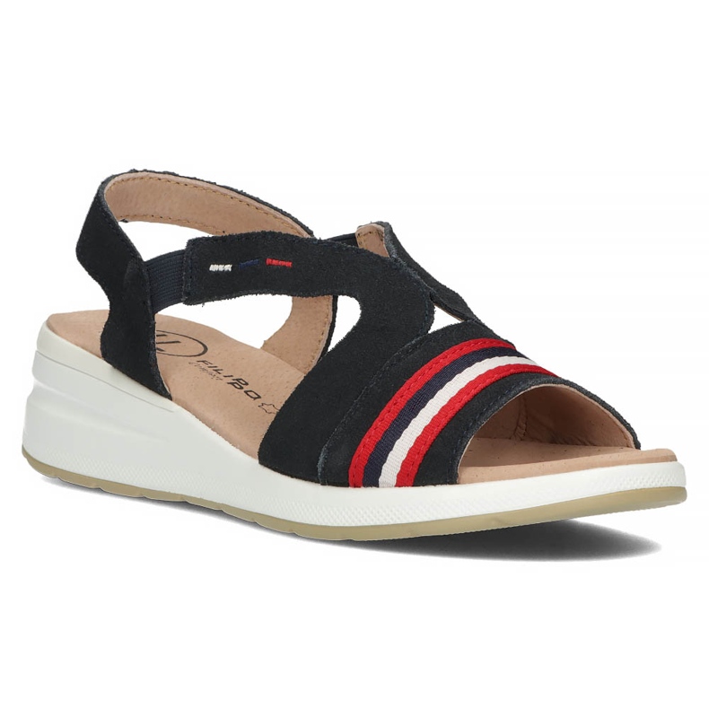 Sandálias de couro Filippo DS3500 / 22 Nv azul marinho