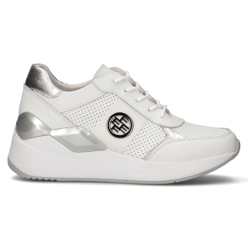 Tênis de couro Filippo DP3553 / 22 Wh branco