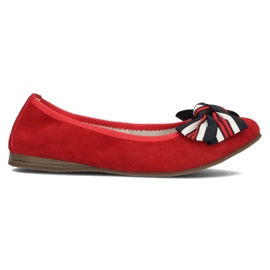Bailarinas de couro Filippo DP3634 / 22 Rd vermelho