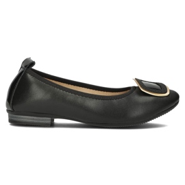 Sapatos de couro Filippo DP3661 / 22 Bk preto Sapatos de couro Filippo DP3661 / 22 Bk preto